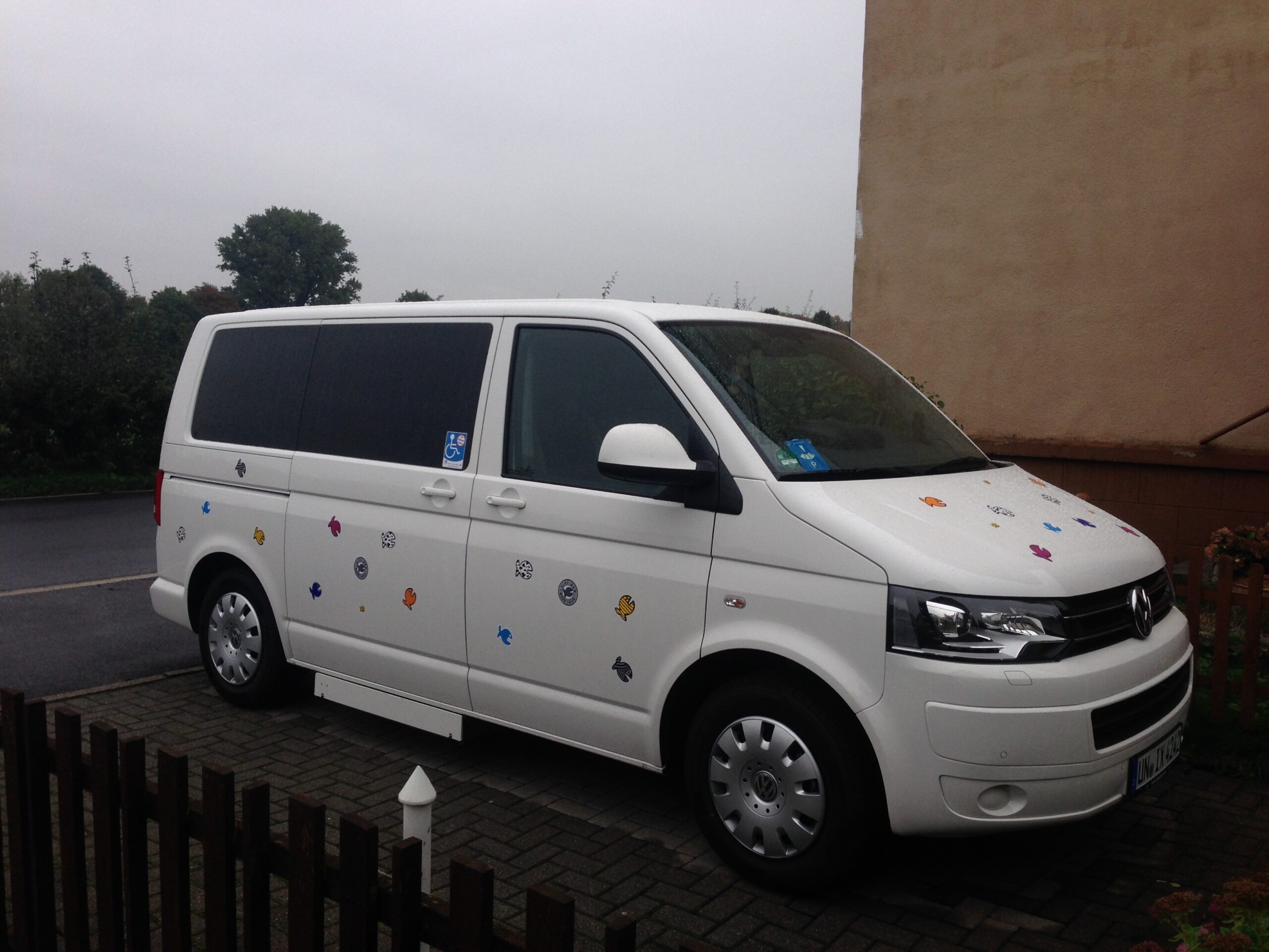 Mein Auto, ein VW T5. Bild aus dem Jahr 2014.